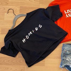 H*O*M*I*E*S Crop Tee